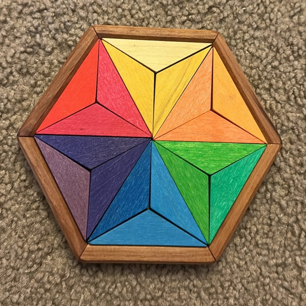 Grimm’s Complementary Colors Wooden Puzzle